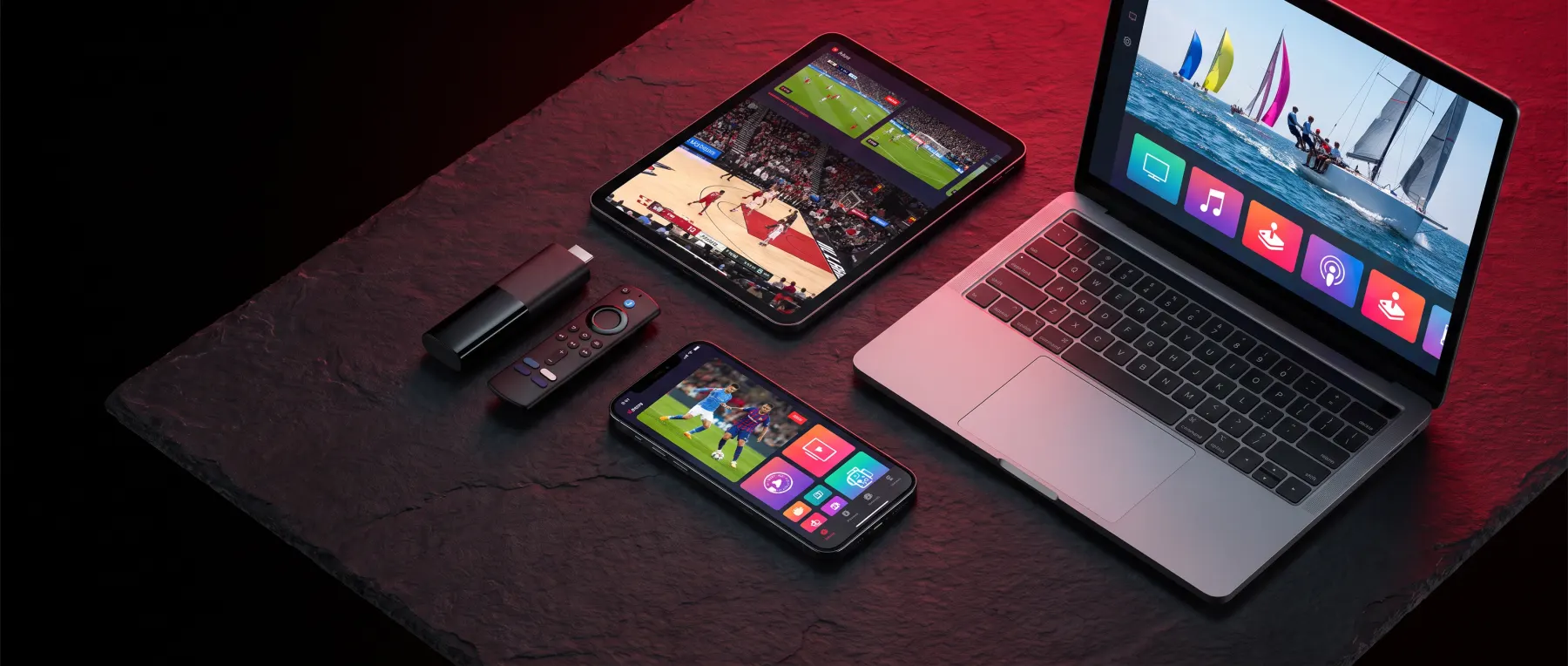 IPTV8k Canada on Firestick, smartphone, tablet and laptop